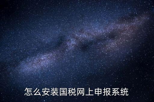 南陽(yáng)國(guó)稅申報(bào)需要下載什么系統(tǒng)，怎么安裝國(guó)稅網(wǎng)上申報(bào)系統(tǒng)