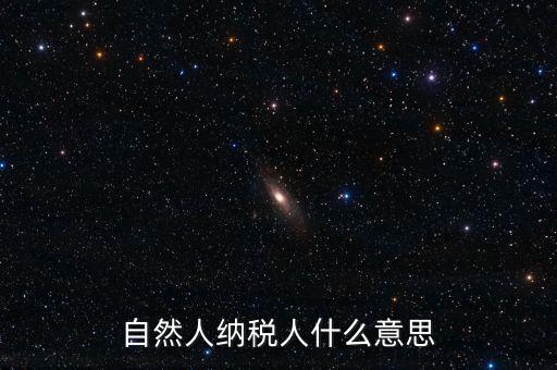 登記稅務(wù)的自然人是什么意思，請問一下自然人登記是什么意思