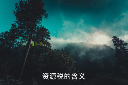 資源稅乙種證明有效期什么意思，資源稅的含義