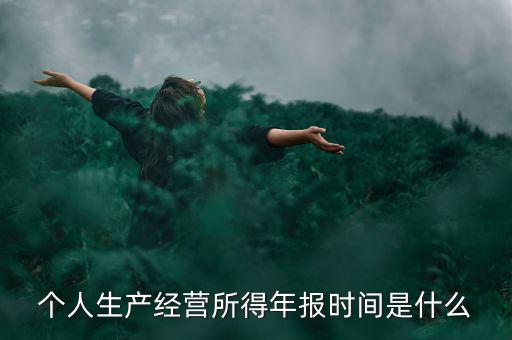 個(gè)人經(jīng)營(yíng)所得是什么時(shí)候申報(bào)，個(gè)人所得稅什么時(shí)候申報(bào)