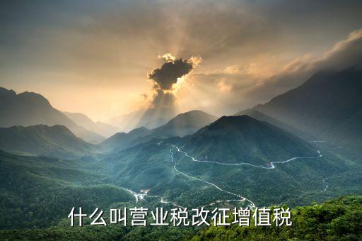 營業(yè)稅改征增值稅什么意思，營業(yè)稅改征增值稅改革是什么意思