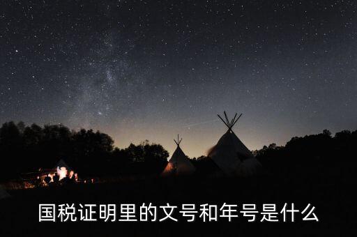 納稅證明文書號指什么，營業(yè)執(zhí)照清稅證明文號是什么