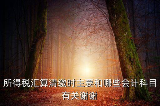 所得稅匯算清繳都涉及到什么，企業(yè)所得稅匯算清繳要做哪些