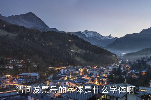 微信發(fā)票代碼是什么字體，發(fā)票的編號(hào)是用什么字體