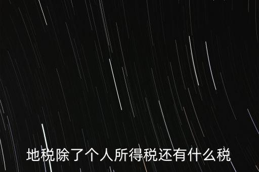 地稅都有什么稅，地稅交什么稅