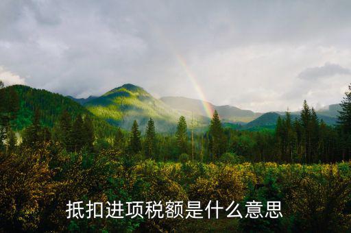 什么是抵扣進(jìn)項(xiàng)稅，什么是進(jìn)項(xiàng)稅額抵扣
