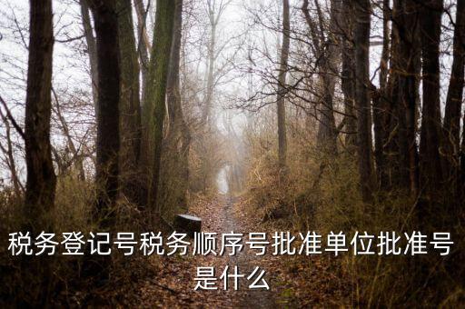 稅務(wù)順序號(hào)是什么，稅務(wù)順序號(hào)是什么意思