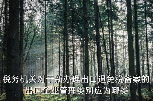 退 免 稅管理類別填 什么，出口退稅免稅分類管理等級(jí)申請(qǐng)?jiān)趺磳?xiě)啊