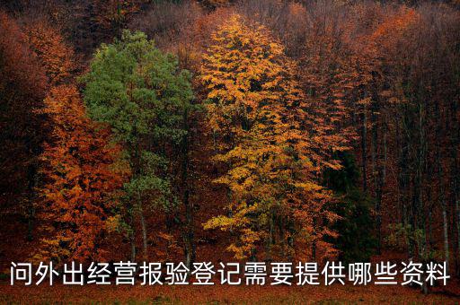 外管證報驗都需要什么資料，辦外管證需要哪些資料