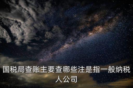 一般納稅人國(guó)稅都查什么呀，申請(qǐng)一般納稅人稅務(wù)局要過(guò)來(lái)看看都看什么