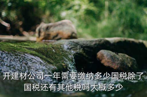 建材生產(chǎn)公司交什么稅，建材業(yè)個(gè)體戶要交什么稅