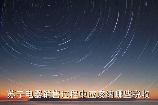 下列什么可以納入稅務(wù)，蘇寧電器銷售過(guò)程中應(yīng)該納哪些稅收