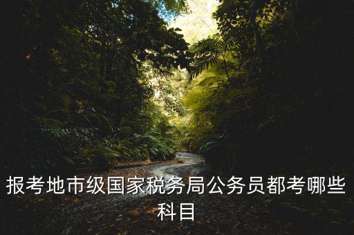 報(bào)考地市級國家稅務(wù)局公務(wù)員都考哪些科目
