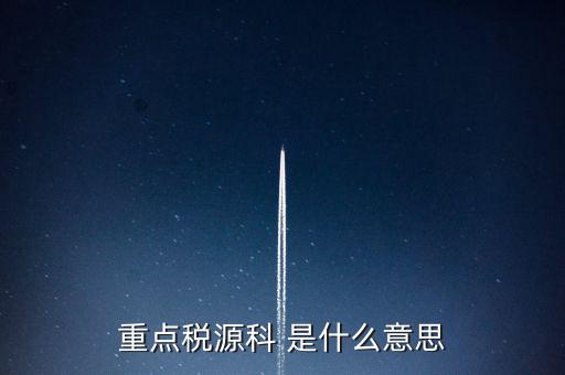 為什么要填重點(diǎn)稅源表，重點(diǎn)稅源的介紹