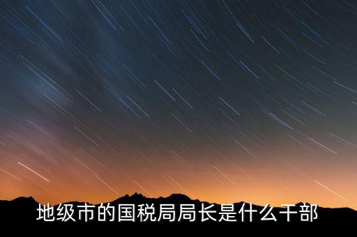 國稅總局是什么級別，國家稅務(wù)總局是正部級