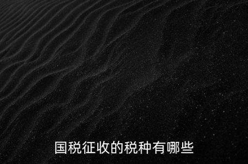 國稅收什么稅，國稅都交什么稅