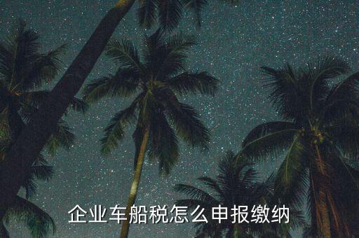 車船稅按什么申報(bào)，汽車的車船使用稅按什么征收