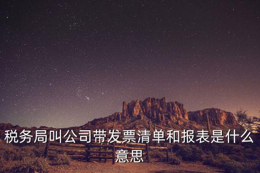 發(fā)票清單是什么意思，稅務局叫公司帶發(fā)票清單和報表是什么意思