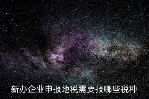 地稅報(bào)什么，新辦企業(yè)申報(bào)地稅需要報(bào)哪些稅種