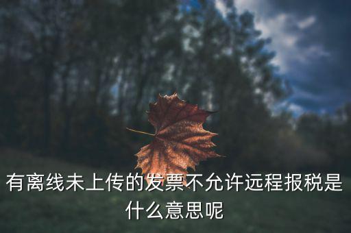 遠(yuǎn)程報(bào)稅是什么意思，征期抄報(bào)稅和遠(yuǎn)程報(bào)稅是一個(gè)概念嗎有什么區(qū)別呢