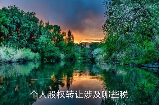 個(gè)人股權(quán)轉(zhuǎn)讓都涉及什么稅，法人股東股權(quán)轉(zhuǎn)讓分別涉及哪些稅種