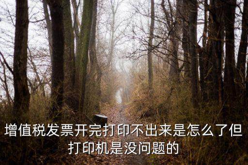 為什么打印發(fā)票打不出來(lái)，增值稅發(fā)票開(kāi)完打印不出來(lái)是怎么了但打印機(jī)是沒(méi)問(wèn)題的