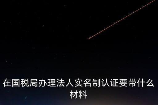 辦理實(shí)名辦稅需要什么資料，在國稅局辦理法人實(shí)名制認(rèn)證要帶什么材料