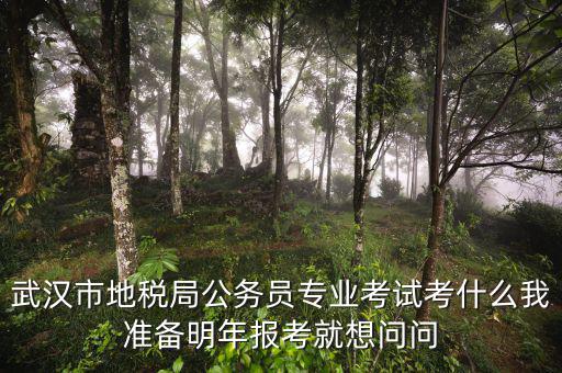 省地稅局復(fù)試考什么，武漢市地稅局公務(wù)員專業(yè)考試考什么我準(zhǔn)備明年報考就想問問