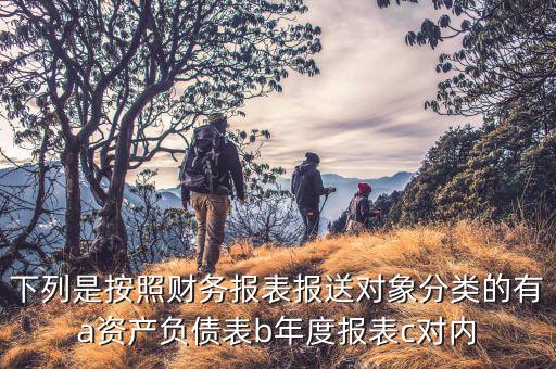 財(cái)務(wù)報(bào)表報(bào)送小類選什么，下列是按照財(cái)務(wù)報(bào)表報(bào)送對(duì)象分類的有a資產(chǎn)負(fù)債表b年度報(bào)表c對(duì)內(nèi)