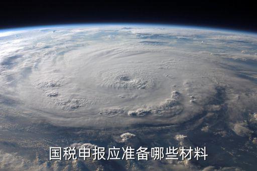 國稅報稅帶什么，國稅申報應準備哪些材料