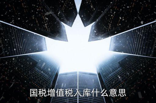國稅官網的稅庫銀是什么意思，國稅增值稅入庫什么意思