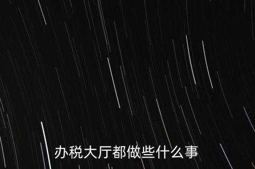 地稅大廳都干什么，辦稅大廳都做些什么事