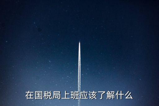 在國稅局上班應該了解什么