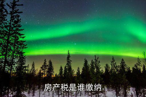 房產(chǎn)稅是什么 由誰繳納，房產(chǎn)稅是誰繳納