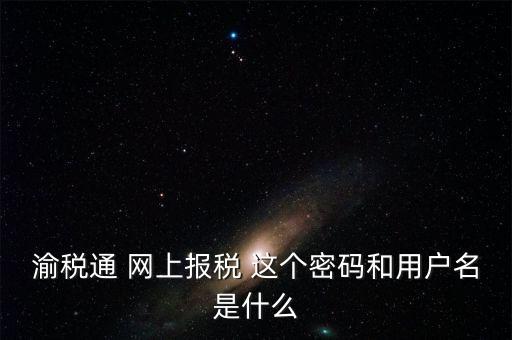 重慶電子稅務(wù)局用戶名是什么，登錄國(guó)稅網(wǎng)上辦稅服務(wù)廳的用戶名和密碼是什么