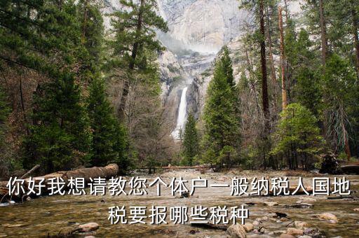 一般納稅人地稅交什么稅，地稅應(yīng)交哪些稅