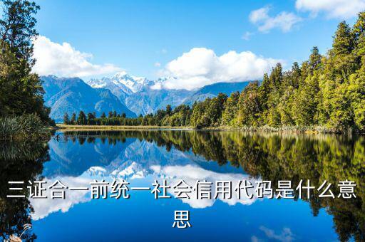 社會(huì)統(tǒng)一信用代碼是什么，深圳碼統(tǒng)一社會(huì)信用代碼是什么