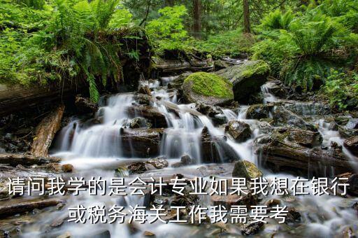 請問我學的是會計專業(yè)如果我想在銀行或稅務海關工作我需要考