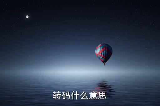 半稅時(shí)什么叫轉(zhuǎn)碼，轉(zhuǎn)碼是什么意思