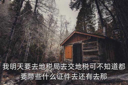 地稅大廳繳款需要什么，我公司是繳納營(yíng)業(yè)稅的地稅去銀行繳納需要什么手續(xù)和步驟