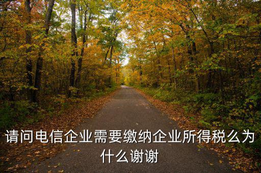 電信服務(wù)交什么稅，請問電信企業(yè)需要繳納企業(yè)所得稅么為什么謝謝