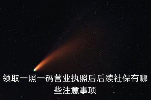 一照一碼后還需辦什么意思，新注冊的一照一碼的公司領(lǐng)完?duì)I業(yè)執(zhí)照后還需要辦些什么手續(xù)