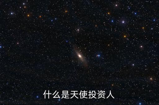 什么叫天使投資個人，天使投資人什么意思