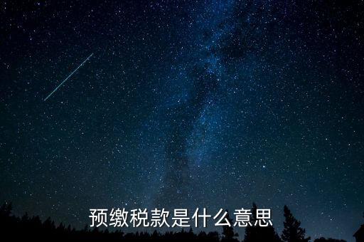 本期預繳稅額是什么意思，預繳稅款是什么意思