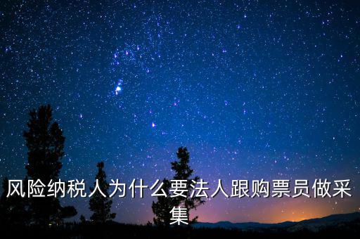 風(fēng)險(xiǎn)納稅人為什么要法人跟購票員做采集