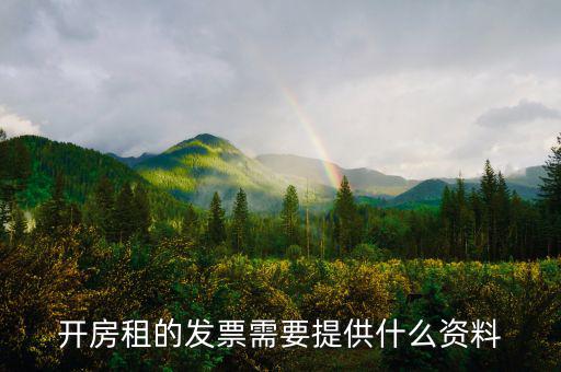 租房發(fā)票需要什么，開房租的發(fā)票需要提供什么資料