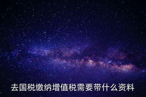 去國(guó)稅局帶什么手續(xù)，國(guó)稅登記需要帶什么資料