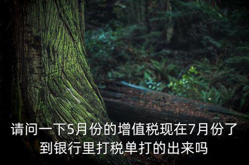 提交了增值稅要什么時(shí)候拿稅單，交稅后什么時(shí)候才能拿到稅單