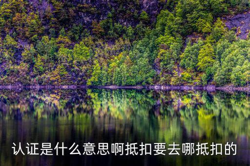 什么是發(fā)票認證抵扣，發(fā)票認證是什么意思