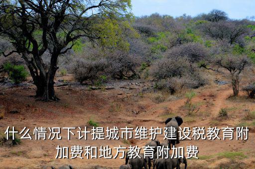 什么情況下免交地方教育稅附加，什么情況下計(jì)提城市維護(hù)建設(shè)稅教育附加費(fèi)和地方教育附加費(fèi)